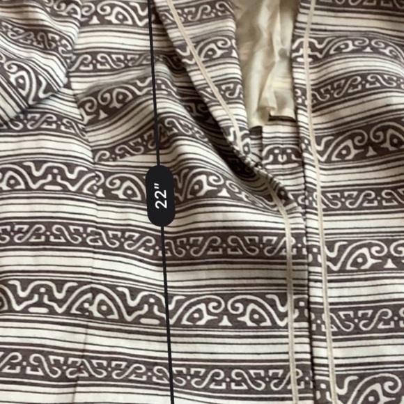 Akris tan patterned double breasted blazer - Picture 6 of 6